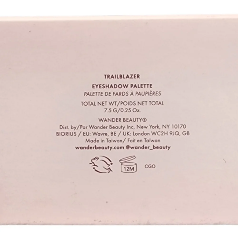 Wander Beauty Trailblazer Palette 10 Pan 7.5g .25oz Shimmer And Matte NEW unused